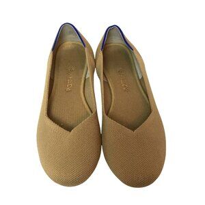 ROTHY'S The Loafer Flats Tan Textile Women's 8.5 Slip On
